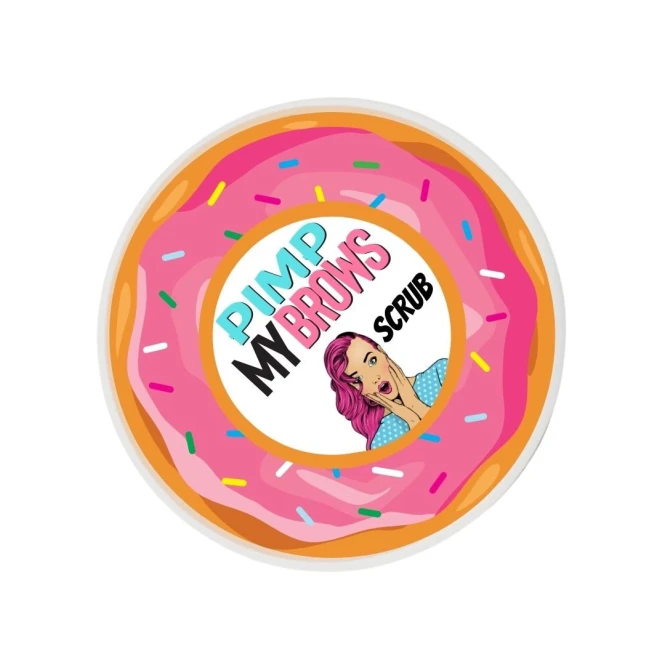 donat-rozowy-peeling-do-brwi-pimp-my-brows